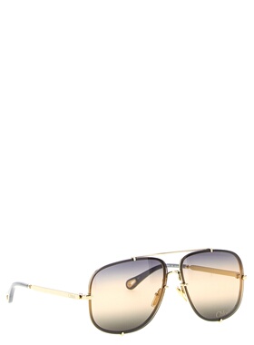 CHLOÉ 女士太阳镜 CH0348S005 SS2026 金色 全框太阳镜