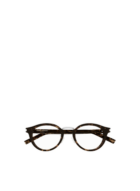 SAINT LAURENT 男士眼镜 SL728J002 SS2025 棕色 圆框平光镜