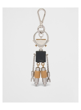 PRADA 女士钥匙扣 1TR1022FOSF0H76 SS2026 灰色 【付后1h可退】