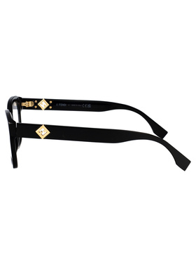 FENDI 女士眼镜 FE50124I001 SS2025 黑色 FF DIA【付后1h可退】