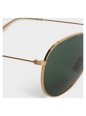 CELINE 女士眼镜 4S062CMEB35SG AW2025 绿色 飞行员太阳镜