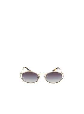 MIU MIU 女士眼镜 SMU52YZVN5D1 AW2024 灰色 徽标太阳镜