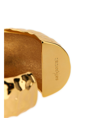 1h可退 潮奢 Self-Portrait 女士 'Hammered Cuff' 金色手链 RS26