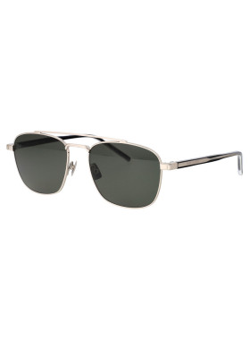 SAINT LAURENT 男士太阳镜 SL665002 SS2025 黑色 Sunglasses