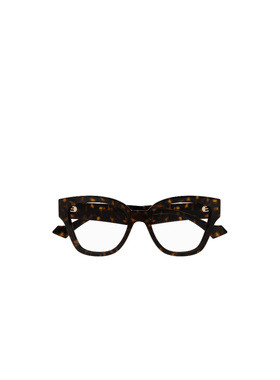 GUCCI 女士眼镜 GG1424O006 CO 黑色 几何框平光镜古驰