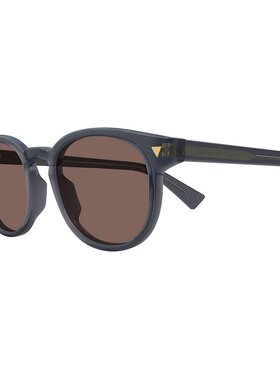 BOTTEGA VENETA 男士眼镜 BV1253S005 CO 棕色 圆形太阳镜