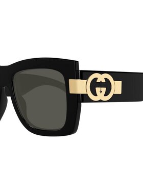 GUCCI 女士眼镜 GG1688S001 AW2025 古驰黑色太阳镜