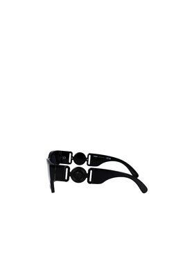 VERSACE 男士眼镜 VE4479U536087 SS2025 黑色 徽标太阳镜范思哲