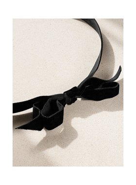 1h可退 潮奢 Mateo 女士 14K 金,天鹅绒托帕石钻石短项链 GEMN01B