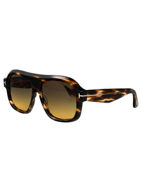 1h可退 TOM FORD 女士太阳镜 FT132455B SS2026 棕色 RHONDA-02