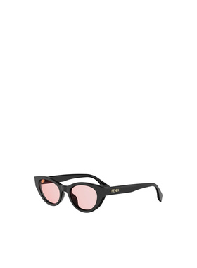 FENDI 男士眼镜 FE40209I01Y AW2026 粉红色 猫眼框太阳镜