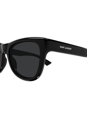 SAINT LAURENT 女士太阳镜 SL816001 AW2025 黑色 全框太阳镜