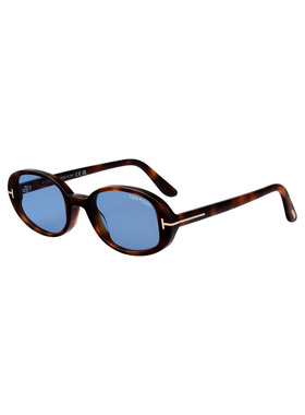 TOM FORD 女士太阳镜 FT136453V CO 蓝色 椭圆框太阳镜