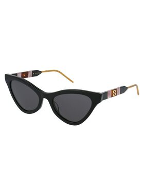 1h可退 GUCCI 女士眼镜 GG0597S001 CO 黑色 GUCCI WOMEN'S GG059