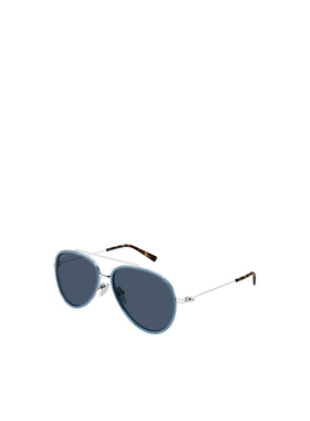 GUCCI 男士眼镜 GG1981S003 AW2025 古驰 蓝色框架太阳镜