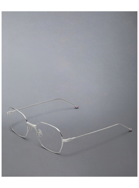 THOM BROWNE 男士眼镜 UEO945A045 AW2025 灰色 矩形平光镜