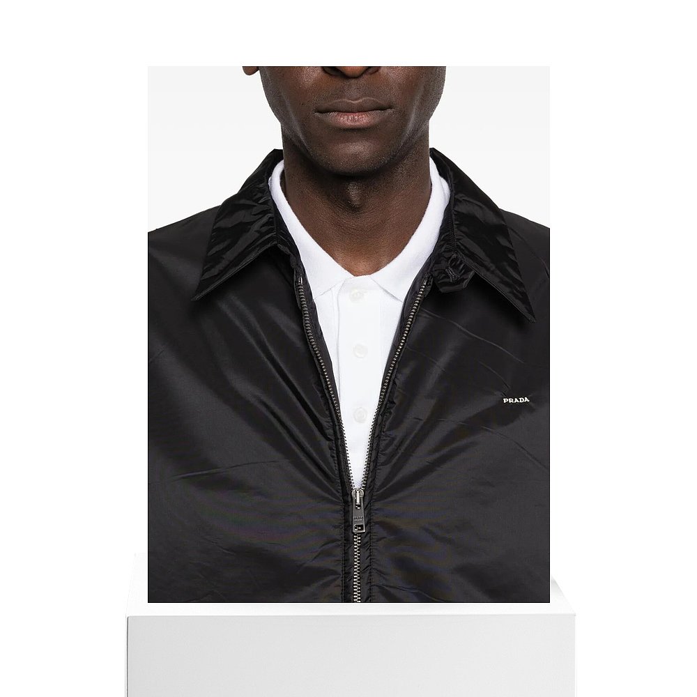 1h可退 PRADA 男士夹克 SGD087SOOO1WQ9F0002 SS2026 黑色普拉达 - 图3