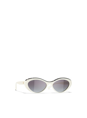 CHANEL 女士眼镜 CH54161763S6 CO 灰色 徽标太阳镜
