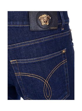 VERSACE 男士休闲裤 A818321A022331D100 CO 黑色 VERSACE MEN'S