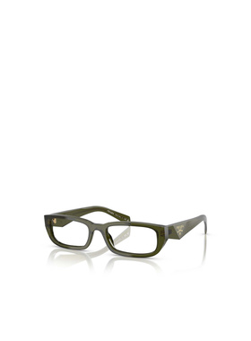 PRADA 女士眼镜 PRB05V19Z1O1 AW2025 绿色 矩形平光镜