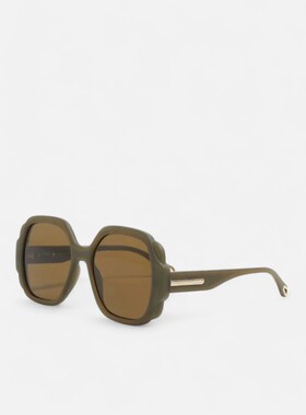 CHLOÉ 女士太阳镜 CH0121S004004 SS2023 绿色 CHLOÉ glasses