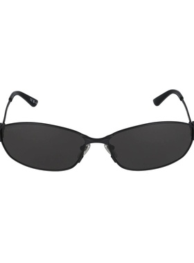 BALENCIAGA 女士眼镜 BB0336S001 SS2024 黑色 金属框太阳镜