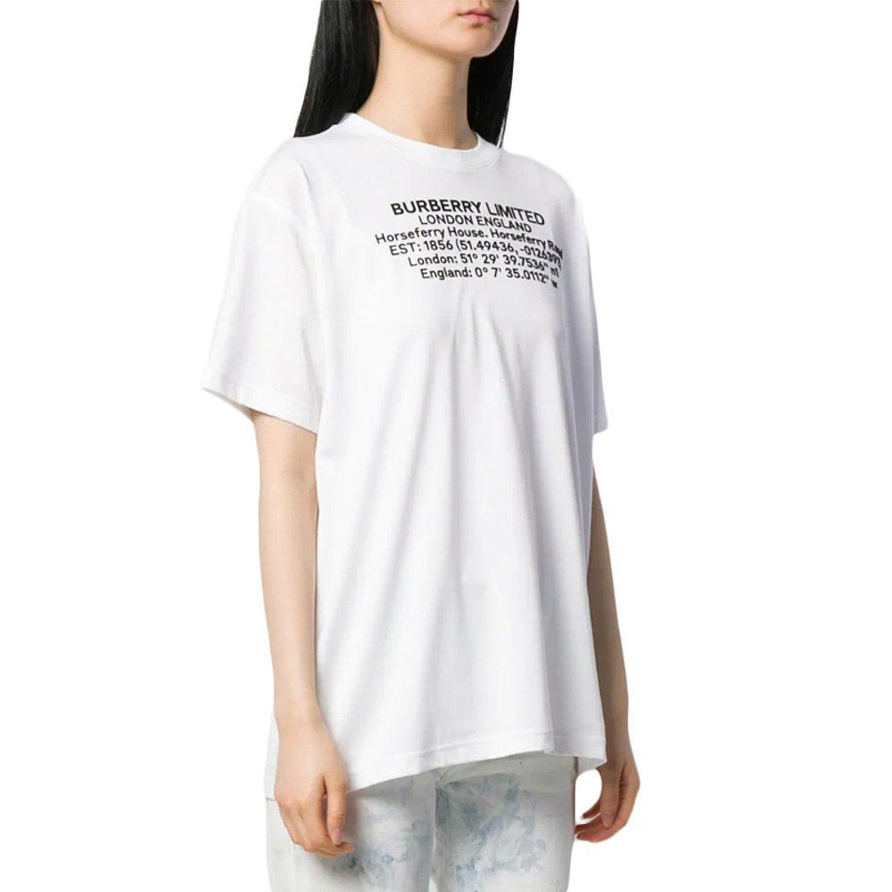 香港直邮burberry巴宝莉白色t恤 天猫国际香港直购T恤
