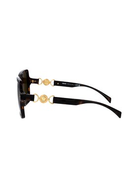 1h可退 VERSACE 女士太阳镜 0VE44411087310873 SS2025 花色