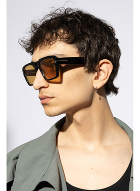 TOM FORD 男士太阳镜 FT115305601E CO 黑色 Sunglasses
