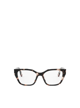 FENDI 女士眼镜 FE50001I054 AW2024 白色 几何框平光镜