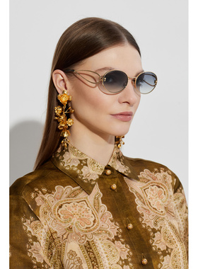 ETRO 女士太阳镜 ETRO0106S0J5G08 CO 金色 Sunglasses