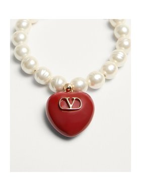 VALENTINO 女士手链手镯 WJ0Y71LTDR5P CO 黄色珍珠 徽标手链