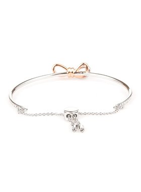 SWAROVSKI 浪漫蝴蝶结手镯镀玫瑰金施华洛世奇水晶