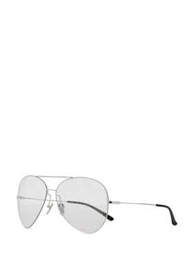 GUCCI 男士太阳镜 865673I33318191 SS2026 银色 Silver pilot su