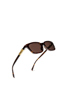 1h可退 GUCCI 女士眼镜 A000PVJ07402323 AW2026 棕色 矩形镜框太