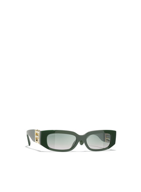 CHANEL 女士眼镜 CH55441791S3 CO 绿色 全框太阳镜