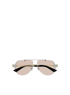1h可退 奢淘 Bottega Veneta 飞行员太阳镜 女 BV1342S