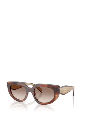 PRADA 女士眼镜 PRD02S00K10S SS2026 棕色 全框太阳镜