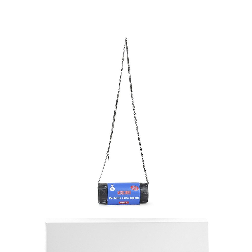 1h可退 MOSCHINO 女士单肩包 MC4211PP0NOS100 AW2025 黑色斜挎包 - 图3
