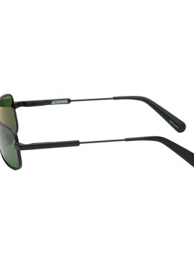 1h可退 潮奢 Jacquemus 男士 黑色 The Stazione 太阳镜 JAC118C3