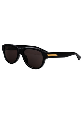 1h可退 BOTTEGA VENETA 男士太阳镜 BV1410S001 AW2025 黑色