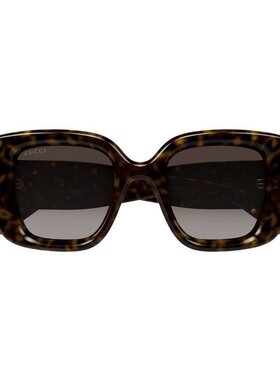GUCCI 女士太阳镜 GG1975S003 AW2025 棕色 框架太阳镜古驰配饰