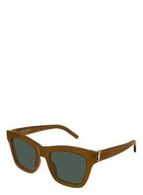 SAINT LAURENT 女士眼镜 SLM156005 SS2026 棕色 全框太阳镜