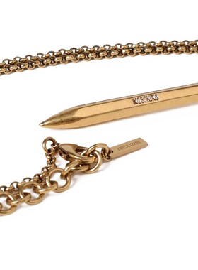 MOSCHINO 女士项链 917684290607 CO 金色 Pen Necklace