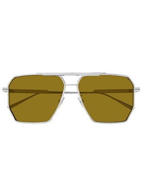 BOTTEGA VENETA 男士太阳镜 BV1012S007 SS2026 银色