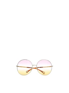 1h可退 CHLOÉ 女士太阳镜 CH0112S004 SS2025 白色 CH0112S