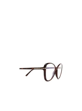 1h可退 TOM FORD 女士眼镜 FT5907B052 SS2025 黑色 FT5907-B