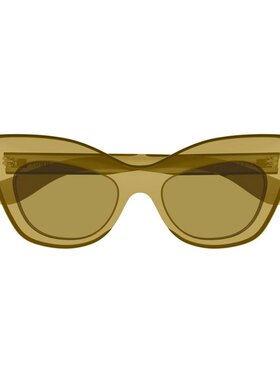 ALEXANDER MCQUEEN 女士眼镜 AM0516S002 CO 绿色 Cat Eye太阳镜