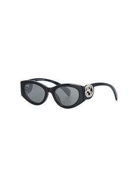 GUCCI 女士太阳镜 797431J16911012 AW2024 黑色 'Cat Eye' sungl
