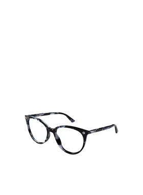 1h可退 GUCCI 女士眼镜 GG0093O008 CO 黑色 猫眼形状平光镜